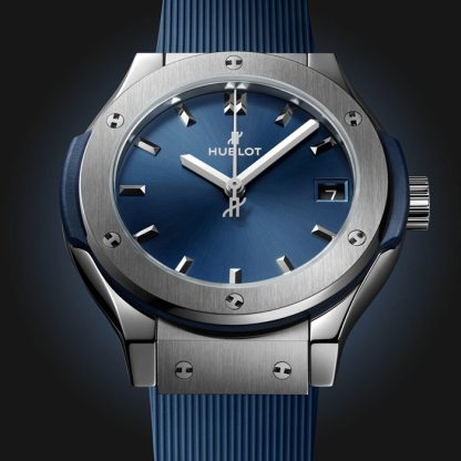 Orologio Hublot Classic Fusion Titanium Blue 33mm Donna 581.NX.7170.RX - immagine 2