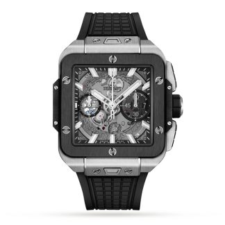 Orologio Hublot Square Bang Unico Titanio Ceramica 42mm Uomo 821.NM.0170.RX