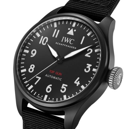 Orologio IWC Big Pilot Top Gun 43mm Uomo Nero IW329801 - immagine 2