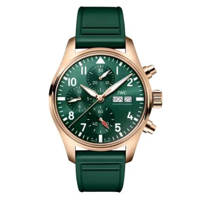 Orologio IWC Pilot Chronograph 41mm Uomo Verde IW388110