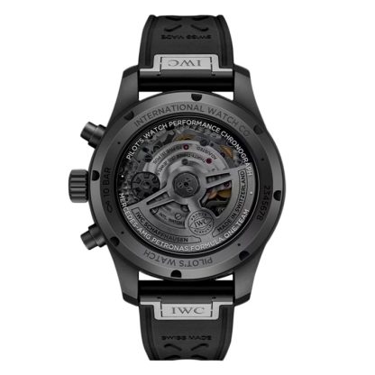 Orologio IWC Pilot Performance Chronograph 41mm Mercedes AMG Petronas Formula OneTM Team Uomo Gomma Nera IW388306 - immagine 2