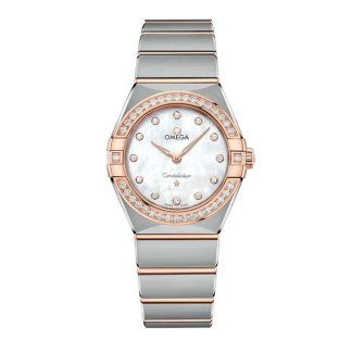 Orologio Omega Constellation 28mm Donna Bianco O13125286055001
