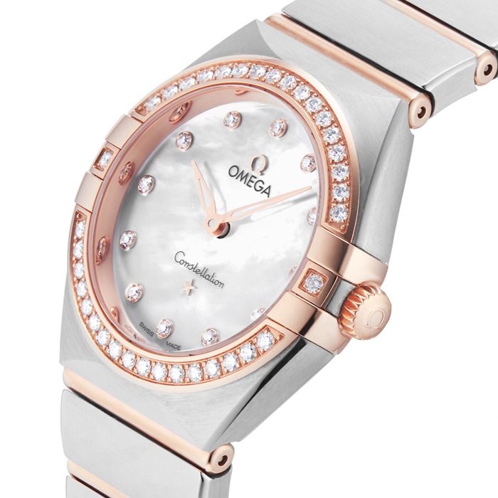 Orologio Omega Constellation 28mm Donna Bianco O13125286055001 - immagine 5
