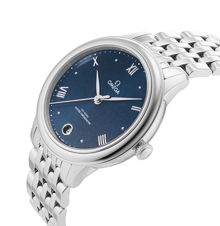 Orologio Omega De Ville Prestige Co-Axial Master Chronometer 34mm Donna Blu O43410342003002 - immagine 5