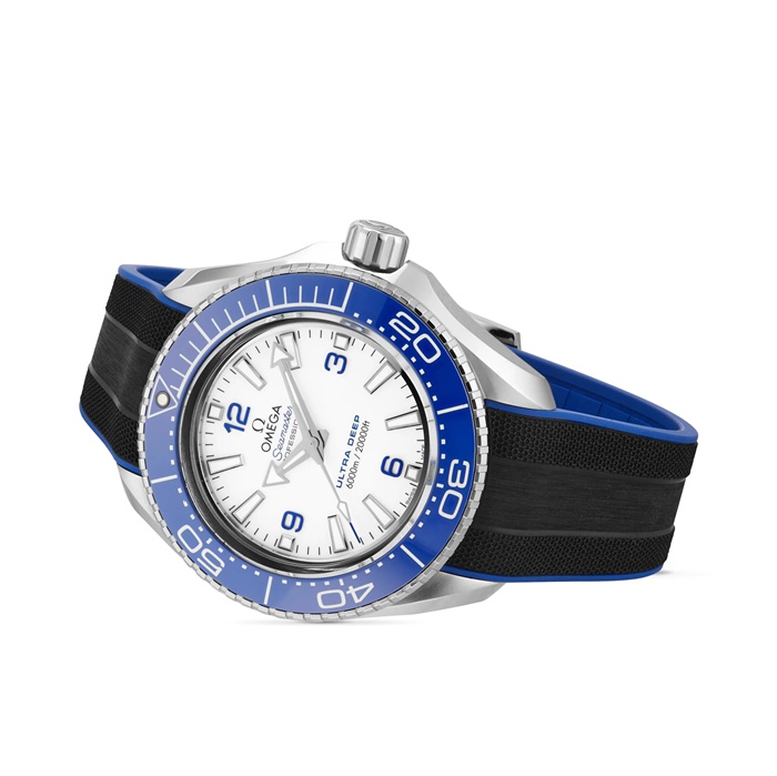 Orologio Omega Seamaster Planet Ocean Ultra Deep 6000m Co-Axial Master Chronometer 45.5mm Uomo Bianco O21532462104001 - immagine 4