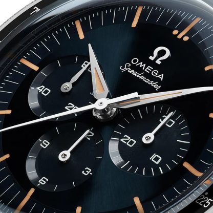 Orologio Omega Speedmaster Anniversary Series 40mm Uomo Blu - Cinturino in pelle nera O31032405006001 - immagine 2
