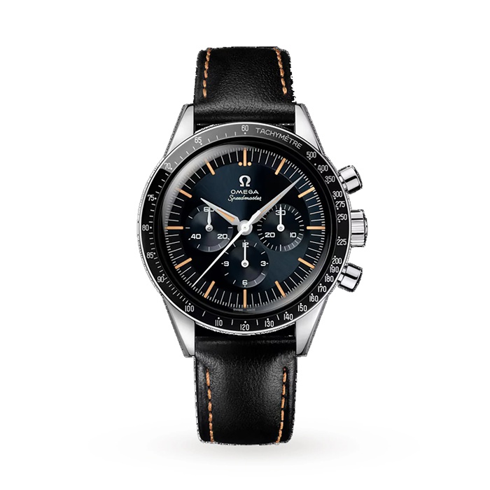 Orologio Omega Speedmaster Anniversary Series 40mm Uomo Blu - Cinturino in pelle nera O31032405006001