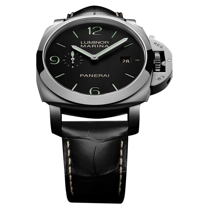 Orologio Panerai Luminor Marina 44mm Uomo Nero PAM03312 - immagine 2