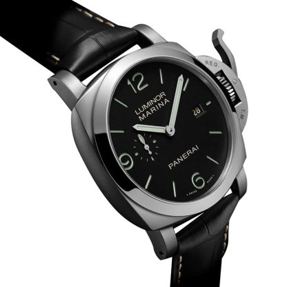 Orologio Panerai Luminor Marina 44mm Uomo Nero PAM03312 - immagine 3