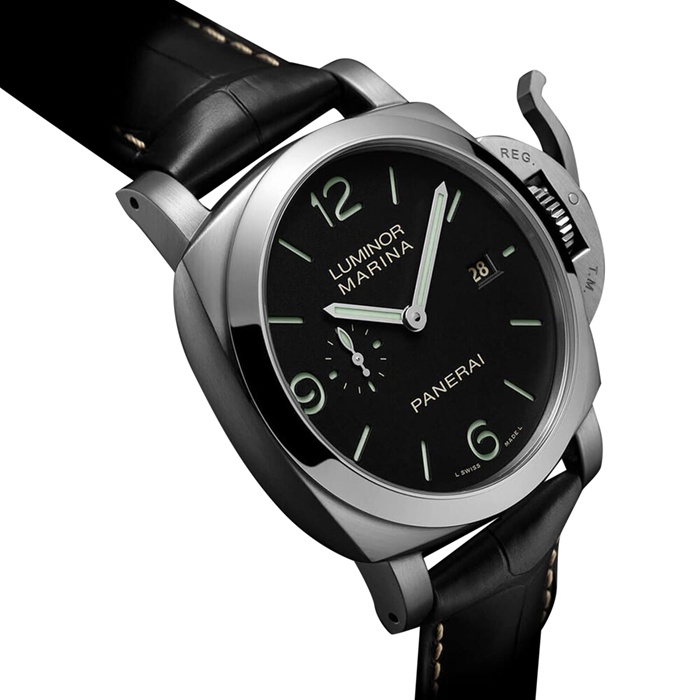 Orologio Panerai Luminor Marina 44mm Uomo Nero PAM03312 - immagine 3