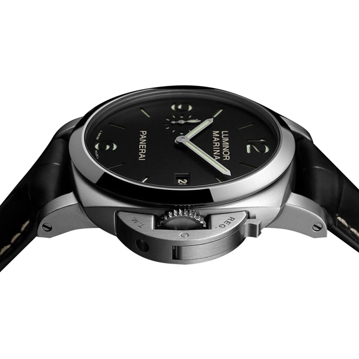 Orologio Panerai Luminor Marina 44mm Uomo Nero PAM03312 - immagine 4
