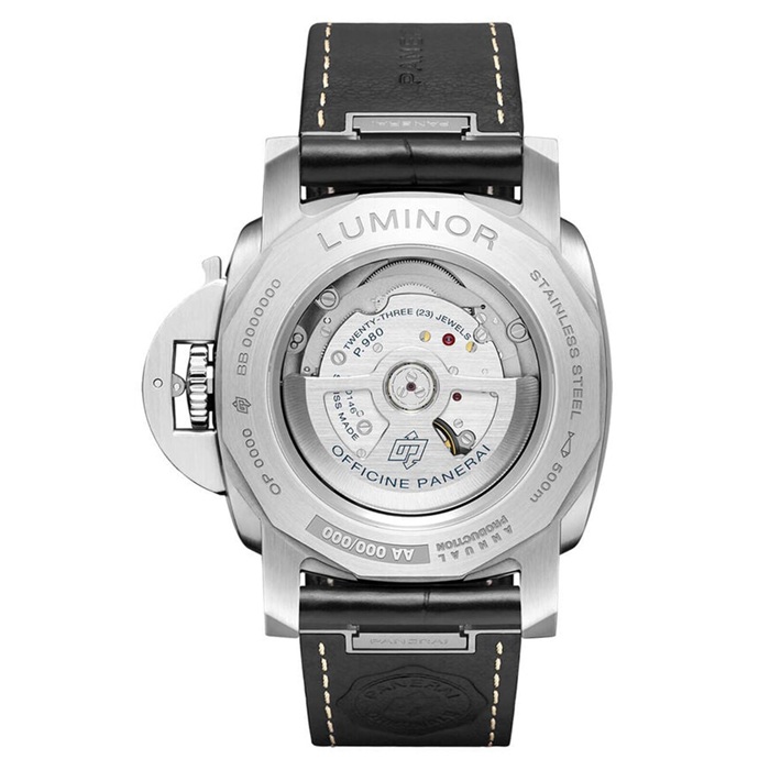 Orologio Panerai Luminor Marina 44mm Uomo Nero PAM03312 - immagine 5