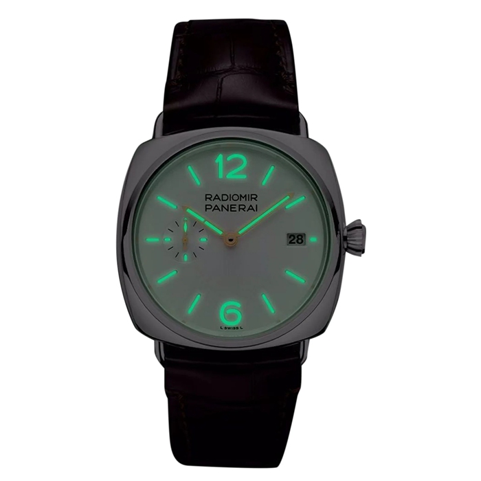Orologio Panerai Radiomir Quaranta Automatic 40mm Uomo Bianco PAM01570 - immagine 3