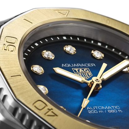 Orologio TAG Heuer Aquaracer Professional 200 30mm Donna Blu WBP2450.FT6215 - immagine 4