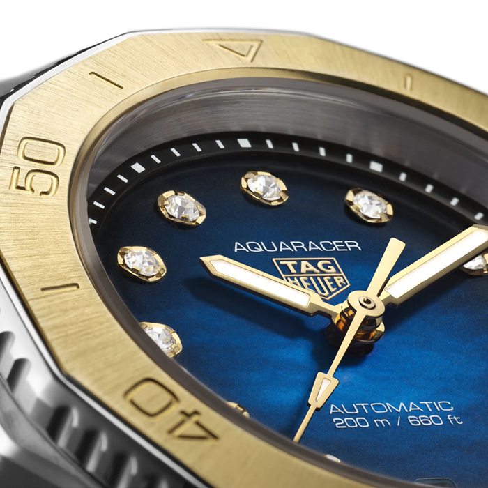 Orologio TAG Heuer Aquaracer Professional 200 30mm Donna Blu WBP2450.FT6215 - immagine 4
