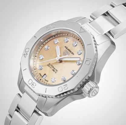 Orologio TAG Heuer Aquaracer Professional 200 30mm Donna Caramello WBP2417.BA0622 - immagine 3