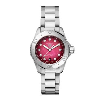 Orologio TAG Heuer Aquaracer Professional 200 Date 30mm Donna Rosso WBP2414.BA0622