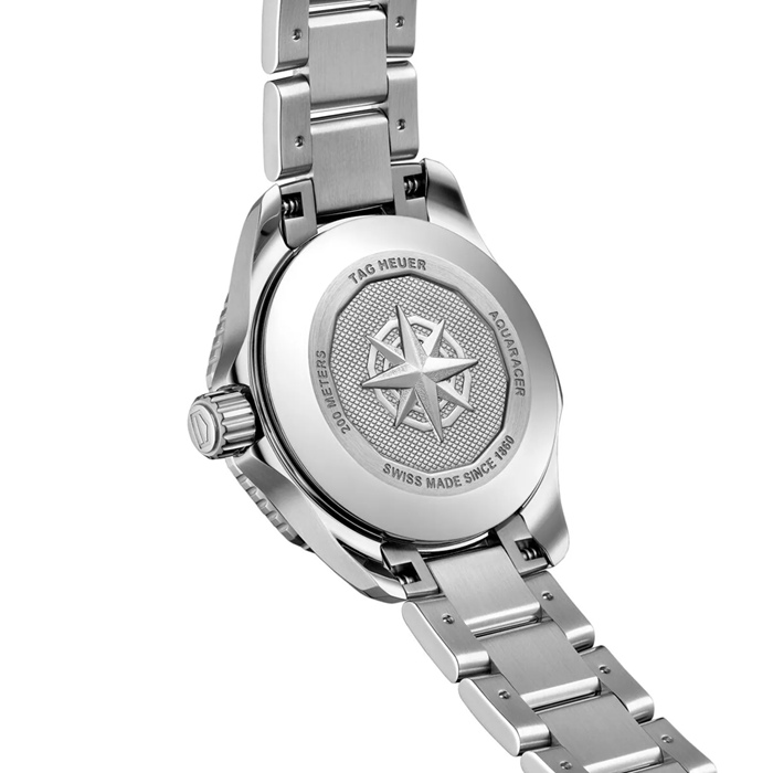 Orologio TAG Heuer Aquaracer Professional 200 Date 30mm Donna Rosso WBP2414.BA0622 - immagine 5