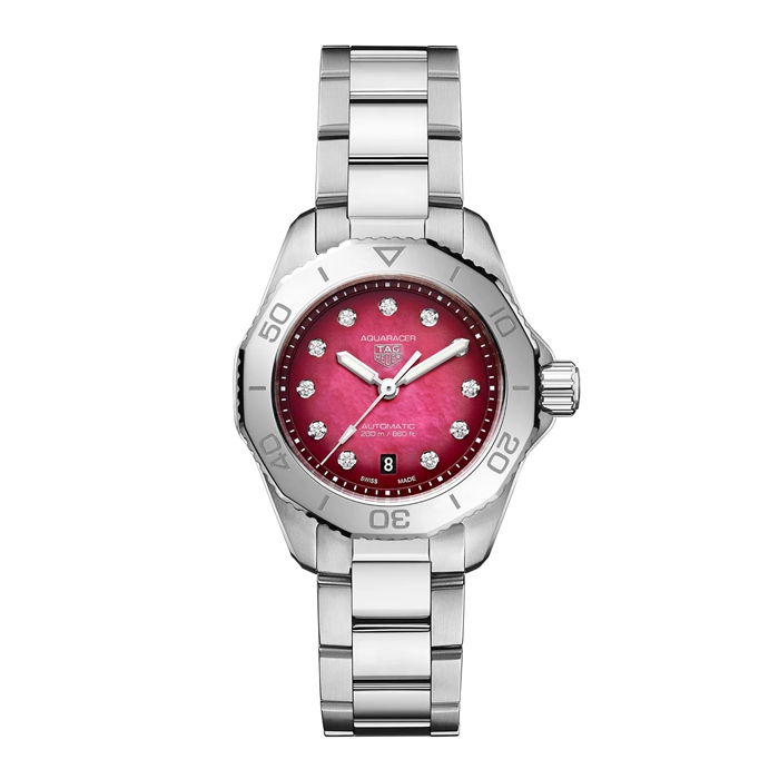 Orologio TAG Heuer Aquaracer Professional 200 Date 30mm Donna Rosso WBP2414.BA0622