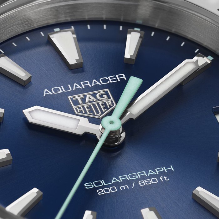 Orologio TAG Heuer Aquaracer Professional 200 Solargraph 34mm Donna Blu WBP1311.BA0005 - immagine 3
