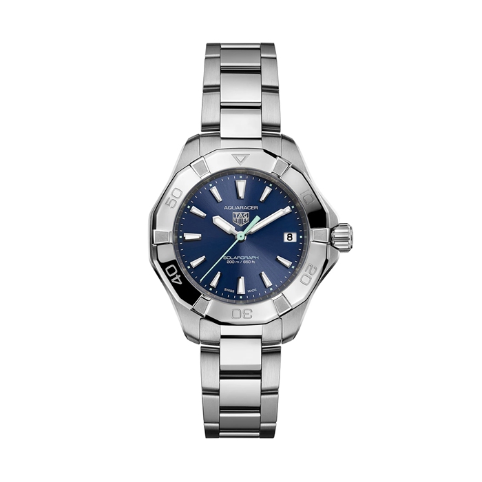 Orologio TAG Heuer Aquaracer Professional 200 Solargraph 34mm Donna Blu WBP1311.BA0005
