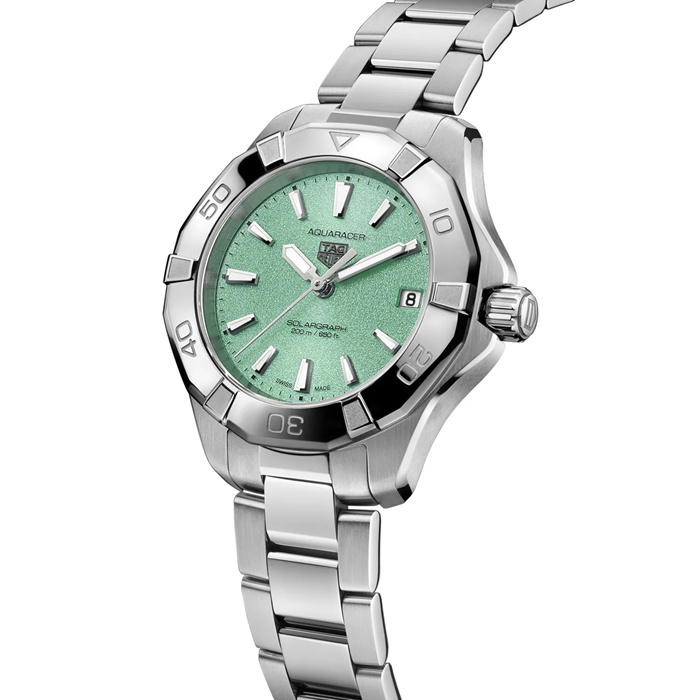 Orologio TAG Heuer Aquaracer Professional 200 Solargraph 34mm Donna Turchese WBP1315.BA0005 - immagine 2