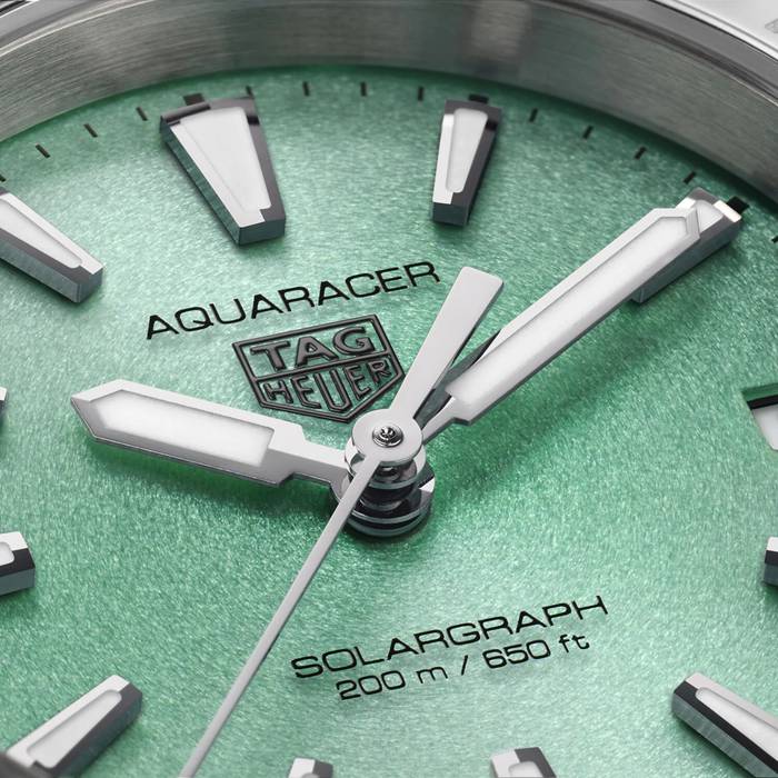 Orologio TAG Heuer Aquaracer Professional 200 Solargraph 34mm Donna Turchese WBP1315.BA0005 - immagine 3