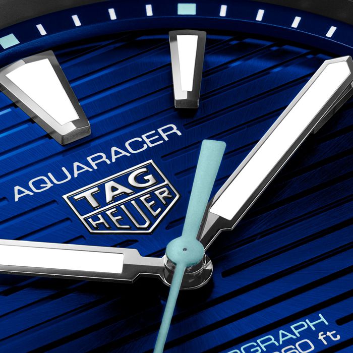 Orologio TAG Heuer Aquaracer Professional 200 Solargraph 40mm Uomo Blu WBP1113.BA0000 - immagine 3