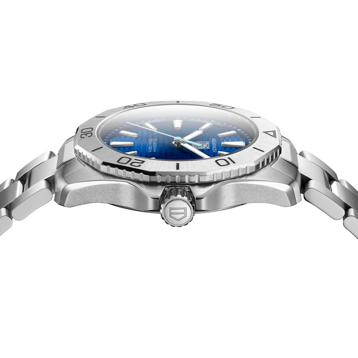 Orologio TAG Heuer Aquaracer Professional 200 Solargraph 40mm Uomo Blu WBP1113.BA0000 - immagine 4