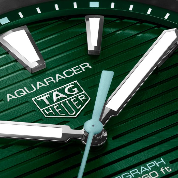 Orologio TAG Heuer Aquaracer Professional 200 Solargraph 40mm Uomo Verde WBP1115.BA0000 - immagine 3