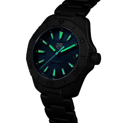 Orologio TAG Heuer Aquaracer Professional 200 Solargraph Titanio 40mm Uomo Blu WBP1182.BF0000 - immagine 5