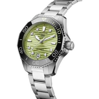 Orologio TAG Heuer Aquaracer Professional 300 36 mm Donna Verde WBP231L.BA0618 - immagine 2