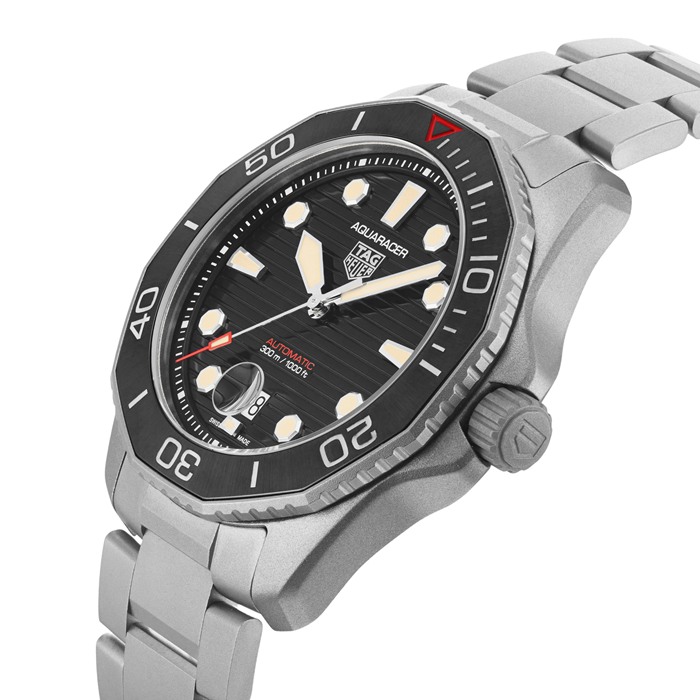 Orologio TAG Heuer Aquaracer Professional 300 43mm Uomo Nero Edizione Limitata 1 di 500 WBP208D.BF0631 - immagine 5
