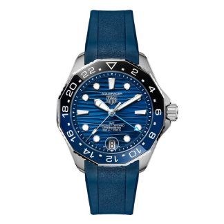Orologio TAG Heuer Aquaracer Professional 300 GMT 42mm Uomo Gomma Blu WBP5114.FT6259