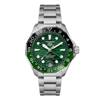 Orologio TAG Heuer Aquaracer Professional 300 GMT 42mm Uomo Verde WBP5115.BA0013