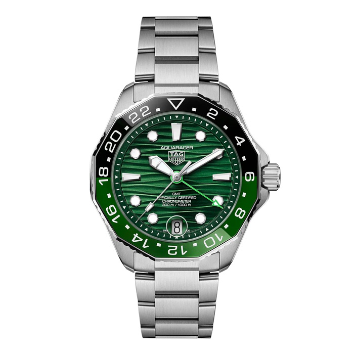 Orologio TAG Heuer Aquaracer Professional 300 GMT 42mm Uomo Verde WBP5115.BA0013