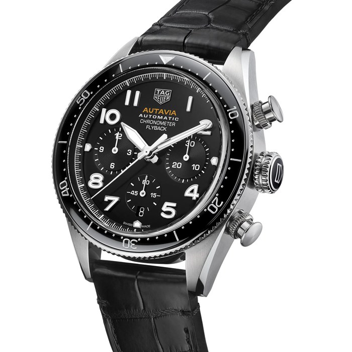 Orologio TAG Heuer Autavia Flyback Chronometer 42mm Uomo CBE511A.FC8279 - immagine 2