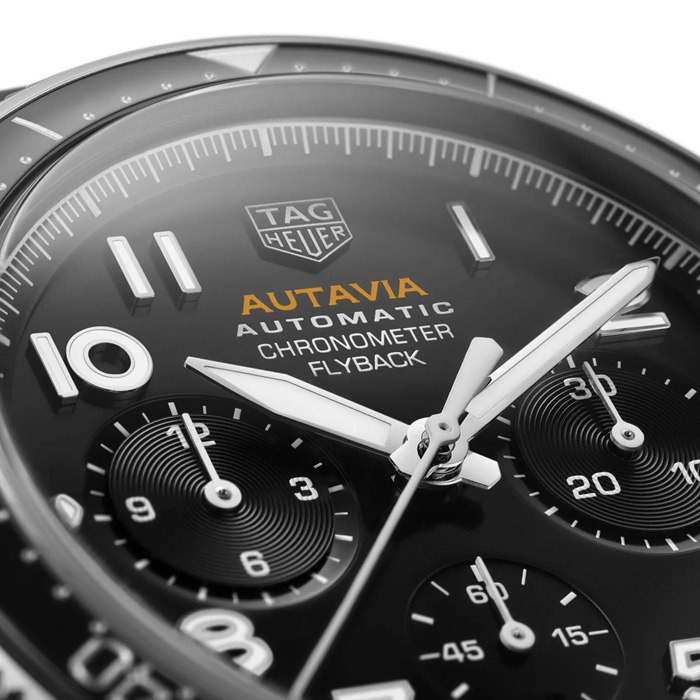 Orologio TAG Heuer Autavia Flyback Chronometer 42mm Uomo CBE511A.FC8279 - immagine 3