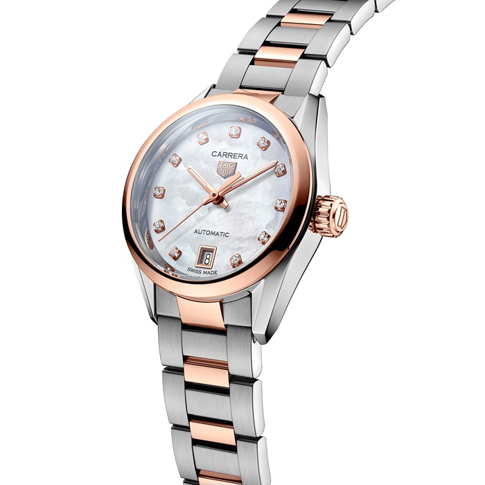 Orologio TAG Heuer Carrera 29 mm Bicolore Donna WBN2450.BD0569 - immagine 2