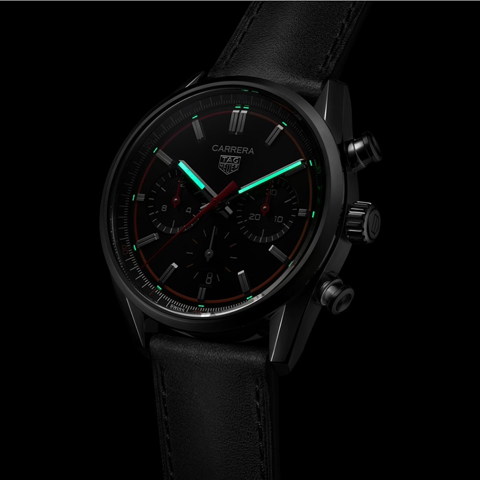 Orologio TAG Heuer Carrera Chronograph 42mm Uomo Nero CBN201C.FC6542 - immagine 5