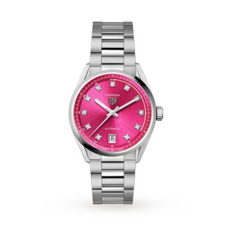 Orologio TAG Heuer Carrera Date 36 mm Donna Punto di diamante rosa WBN2318.BA0001