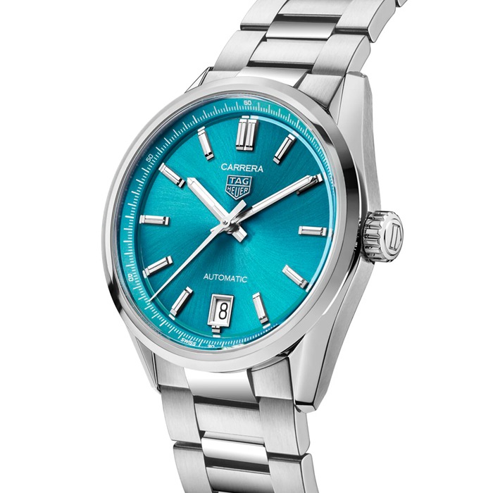 Orologio TAG Heuer Carrera Date 36 mm Unisex Turchese WBN2316.BA0001 - immagine 2