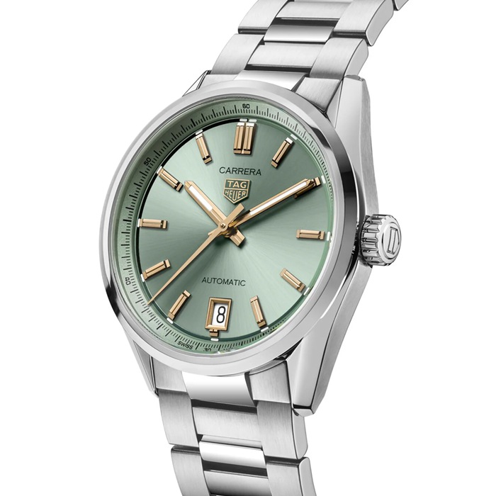 Orologio TAG Heuer Carrera Date 36 mm Unisex Verde WBN2312.BA0001 - immagine 2