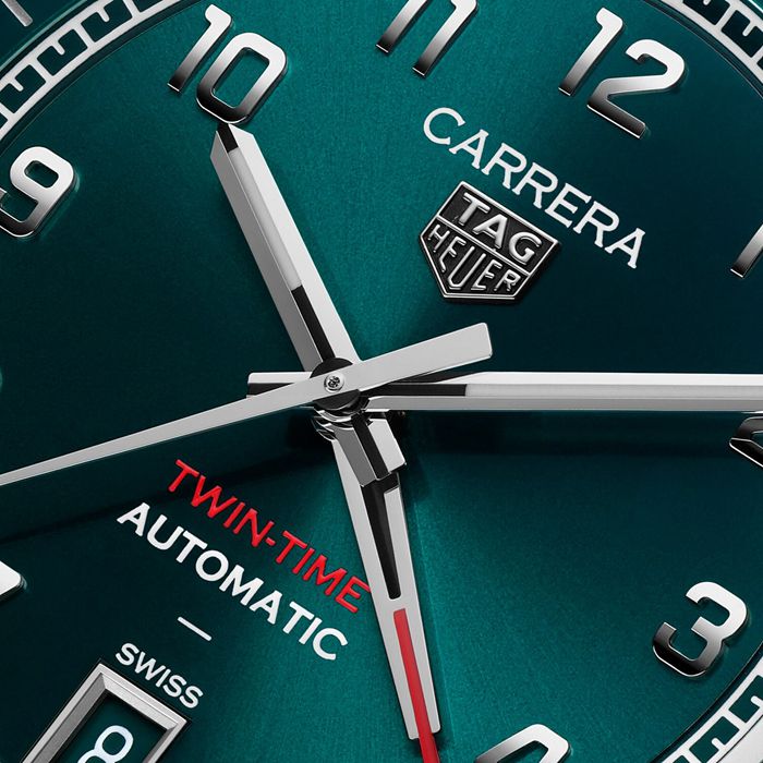 Orologio TAG Heuer Carrera Date 41mm Uomo Verde WDA2114.BA0043 - immagine 3