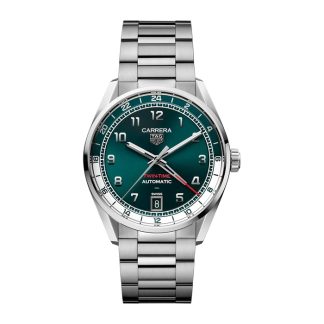 Orologio TAG Heuer Carrera Date 41mm Uomo Verde WDA2114.BA0043