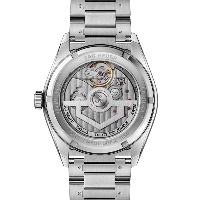 Orologio TAG Heuer Carrera Date 41mm Uomo Verde WDA2114.BA0043 - immagine 5