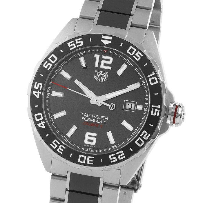 Orologio TAG Heuer Formula 1 Calibre 5 Automatic Date 43mm Uomo WAZ2011.BA0843 - immagine 4