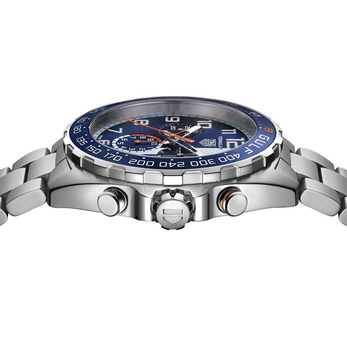 Orologio TAG Heuer Formula 1 Chronograph X Gulf 43mm Uomo CAZ101AT.BA0842 - immagine 3