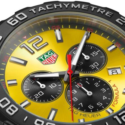 Orologio TAG Heuer Formula 1 Cronografo al quarzo 200M 43mm Uomo Gomma Gialla CAZ101AM.FT8054 - immagine 3