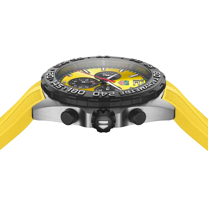 Orologio TAG Heuer Formula 1 Cronografo al quarzo 200M 43mm Uomo Gomma Gialla CAZ101AM.FT8054 - immagine 4